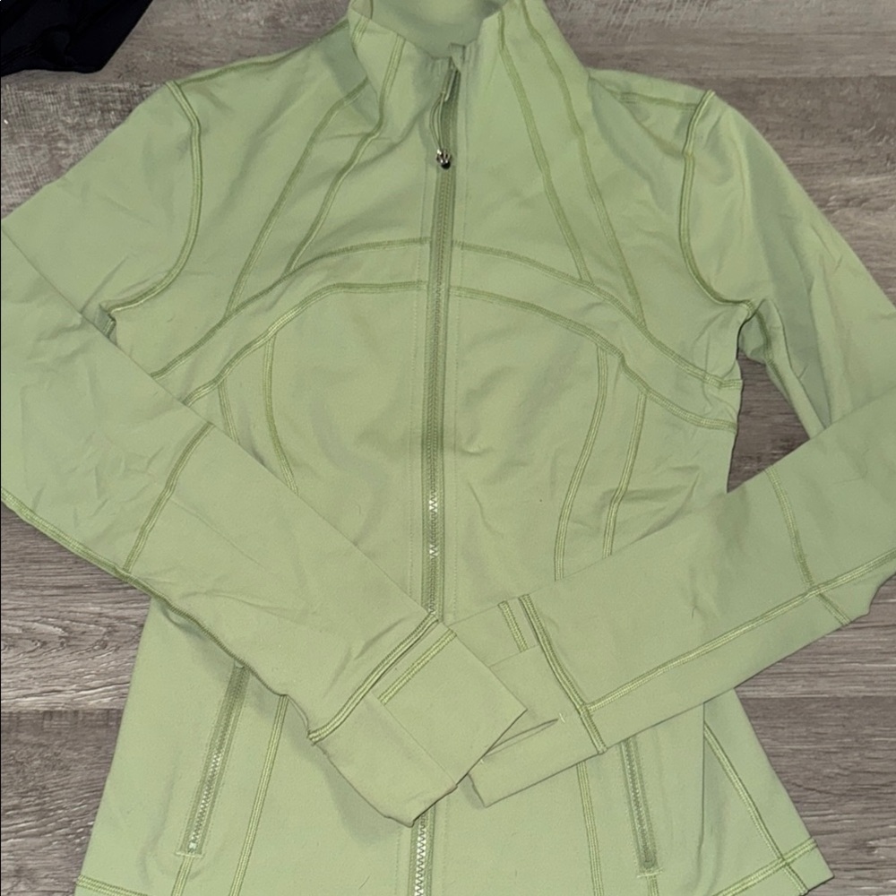 lululemon athletica Light Green Zip-Up Athletic Jacket